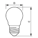 Philips Glødepære dråbeformet MAS LEDLuster ND CL GUE P45 E27 2,3W 385lm 2700K 