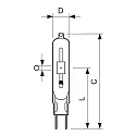 Philips Halogen-metaldamplampe MASTER COLOUR CDM-TC T14 G8.5 4200K CRI 90-100 