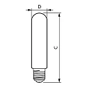 Philips LED lyskilde MAS LED SON-T UE M T52 E40 42,8W 9000lm 4000K 300° 