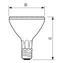 Philips Reflektorpære MASTER COLOUR CDM-R P30 PAR30 E27 70W 3800lm 3000K 30° CRI 90 