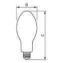 Philips LED lyskilde Tforce CORE LED HPL FR ED75 E27 18W 2600lm 2700K 330° 