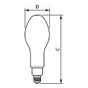Philips LED lamp Tforce CORE LED HPL FR ED90 E27 36W 5300lm 2700K 330° 