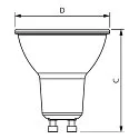Philips LEDspot PAR16 MASTER VALUE DTW 3.7-50W GU10 927 36° GLASS Dim-To-Warm PAR16 klar GU10 3