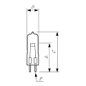 Philips Pin-base lampe 14623 1CT/10X10F G6,35 95W