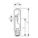Philips metal halide lamp MASTERColour CDM-T MW T46 E40 227W 21400lm 4200K 