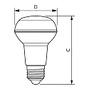 Philips LED reflektorpære COREPRO LEDSPOT R63 D R63 E27 4,5W 410lm 2700K 36° CRI 80 dæmpbar