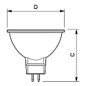 Philips LED reflektorpære COREPRO LEDSPOT MR16 GU 5,3 8W 660lm 4000K 36° CRI 80 