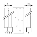 Philips Udladningslampe TUV PL-L HO 1CT/25, 4P 2G11 35W