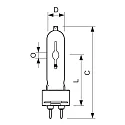 Philips Halogen-metaldamplampe MASTER COLOUR CDM-T ELITE T19 G12 3000K CRI 90-100 