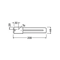 RADIUM LED lyskilde ESSENCE LONG RL-LONG18 840/2G11 UN omskiftelig mat 2G11 8W 1000lm 4000K 140° CRI >80  mat