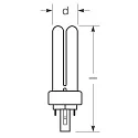 RADIUM LED compact bulb ESSENCE DUO/E26 HF EM 830 (RALUX DUO/E RETROFIT) switchable matt G24q-3 10W 870lm 3000K 280° CRI >80 