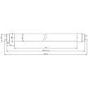 RADIUM LED rør T8 DC-TUBE LED T8 NEO 36 865/G13 DALI styrbar, konstant strøm, med splinterbeskyttelse mat G13 13