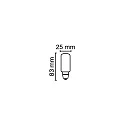 RADIUM LED glødelyskilde TUBE T26 40 827/C omskiftelig E14 4,2W 470lm 2700K 300° CRI 80-89 