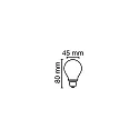 RADIUM Glødepære dråbeformet ESSENCE D40 830/F omskiftelig D40 mat E14 4,2W 470lm 3000K 330° CRI 80-89 