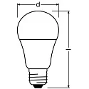 RADIUM LED lyskilde pære form STAR+ KLASSIK A60 DIM HE 827/F mat 3,8W 806lm 2700K 330° CRI >80 