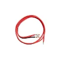 Tilslutningskabel 24V 2x 0.82mm² COATED med stik, 2-polet, rød
