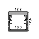 RADIUM Profil XSMALL U F 12/12, sort