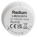 remote control REMOTE RF DOT 1ZONE WHITE 1-fold, cylindrical, with output for radio control signal (RF)