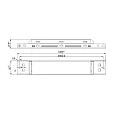 LED driver LED DC ON-OFF 200-350MA 40W konstant strøm, justerbar, hvid