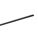 U profile SMALL - FOR 1 STRIP flat, surface-mounted version, black, anodised