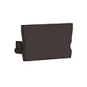 Endekappe til Radium Aluminium U-profil SMALL U-FLAT, plast, sort