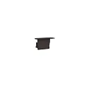 Endkappe SMALL WING, sort