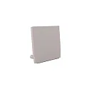 Endkappe MEDIUM U FLAT, hvid