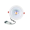 Downlight GLAN M Ø 237MM Plug&Play stiv, CCT Switch, UGR < 19, multipower IP20, hvid 