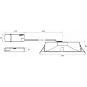 Rutec Downlight GLAN M Ø 237MM Plug&Play stiv, CCT Switch, UGR < 19, multipower IP20, aluminium, hvid 