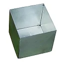 Installationshus 76X76X74MM firkantet, lukket, stål