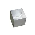 Installationshus 7X7X53MM firkantet, lukket, stål