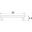 Rutec tilbehør profil dæksel VARDAflex ECO AC, hvid 200cm