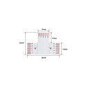 Rutec T/hjørneplade VARDAFLEX 1.2CM 5-polet, RGBW, kodningsbar, hvid