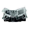 Feeder VARDAFLEX 1CM - PUSH SPACE 2-polet, sort, gennemsigtig