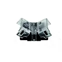 Direkte tilslutning VARDAFLEX 1CM - PUSH SPACE 2-polet, sort, gennemsigtig