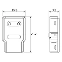 Rutec Feeder VARDAFLEX 0.8CM - PUSH sæt med 3, 2-polet, mat, gennemsigtig