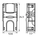 Rutec Feeder VARDAFLEX 0.8CM - PUSH 2-polet, mat, gennemsigtig