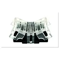 Direkte tilslutning VARDAFLEX 0.8CM - PUSH 2-polet, mat, gennemsigtig