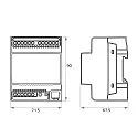 Rutec kontrolenhed VARDAFLEX KNX 4 kanal, KNX-styresignal og spændingsudgang, blå