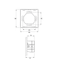 Rutec berøringsdæmper AC-DALI TOUCHPANEL RGBW RGBW