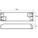 Rutec LED strømforsyning 24V, 40-75.6W DIM