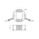 Rutec LED converter, 600mA, 4,8W-7,2W, 230V AC, dimmable with trailing edge, static, IP64