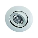 Rutec Indbygnings loftlampe MR16 kardanisk drejning IP20, pulverlakeret, hvid