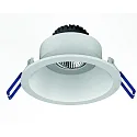 Indbygningslampe TOM ROUND (EMPTY CASE FOR LED MODULE Ø5CM) rund, svingbar, uden stikkontakt IP20, hvid mat dæmpbar