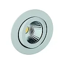 Indbygningslampe TALU LED rund, svingbar IP20, hvid mat 735lm 3700-4300K