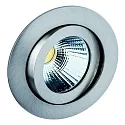 Indbygningslampe TALU LED rund, svingbar IP20, jern børstet dæmpbar 735lm 3900-4100K CRI 90-100