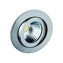 Downlight TALU Plug&Play rund, svingbar IP20, jern børstet dæmpbar