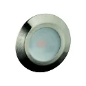 Indbygningslampe LARA AC LED rund IP44, jern børstet, satin  6W 519lm 3000K 95° 95° CRI 80-89