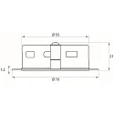Rutec Downlight LARA rund IP40, chrom dæmpbar