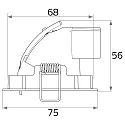 Rutec Indbygningslampe RINCA LED rund, svingbar IP20, hvid dæmpbar 581lm 2900-3100K CRI 90-100